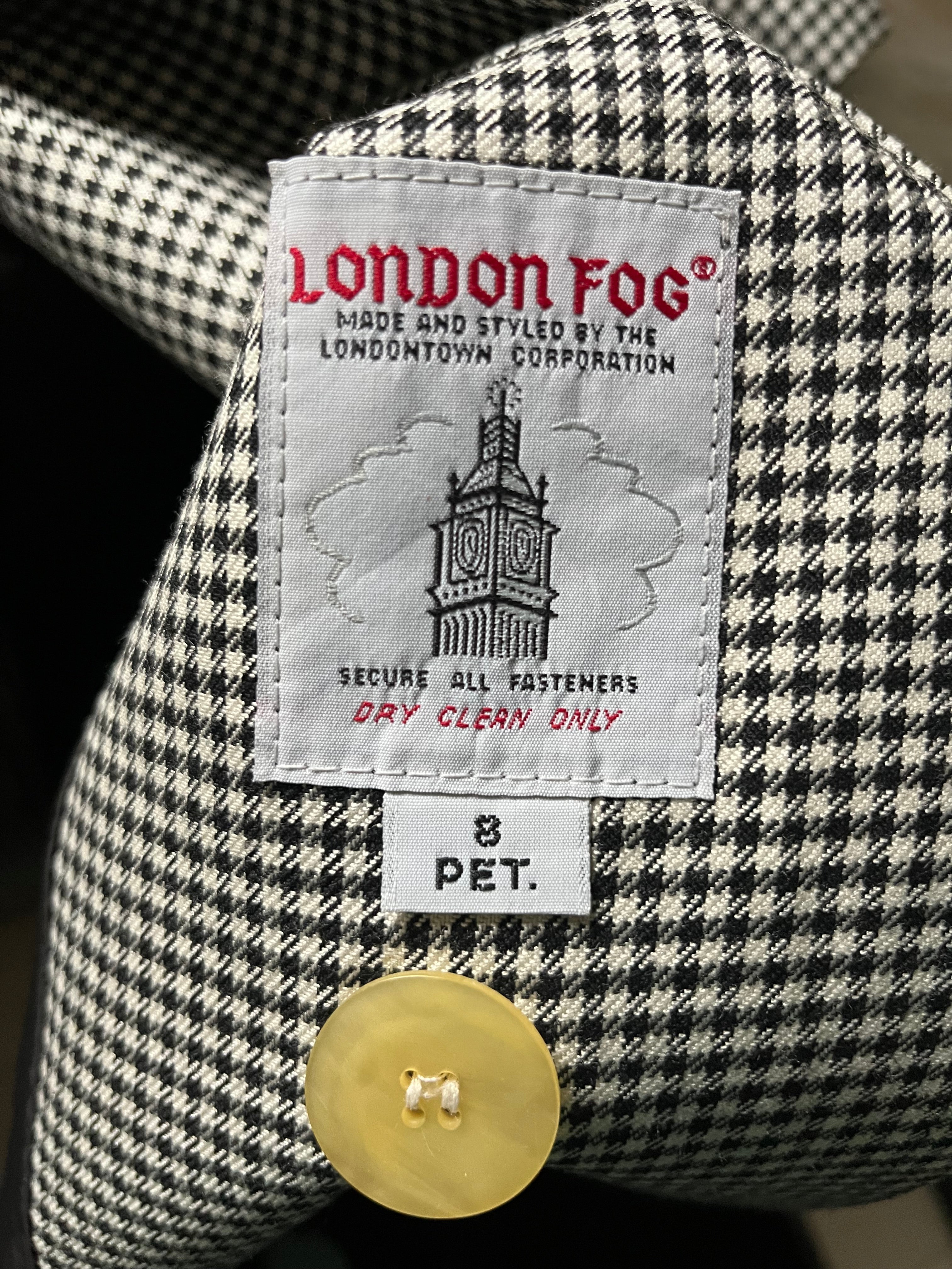 London Fog Trench Coat - pied de poule