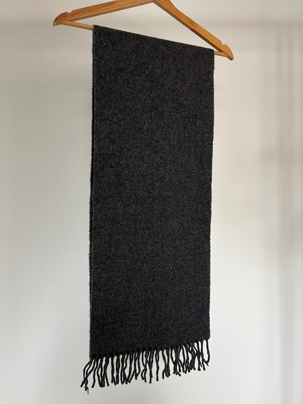 Super soft grey scarf 100% wool