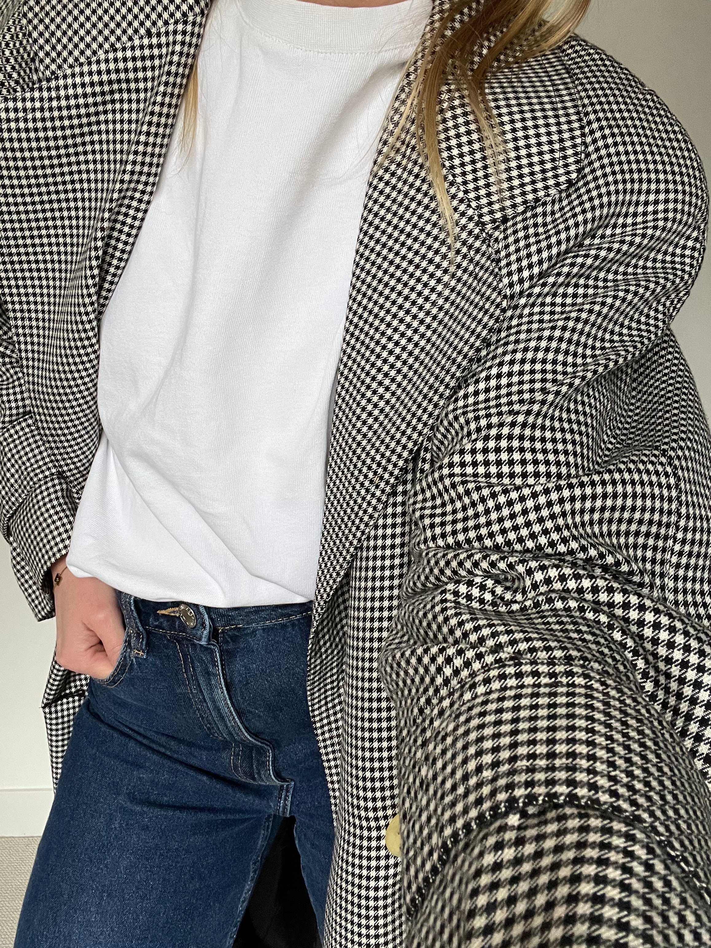 London Fog Trench Coat - pied de poule