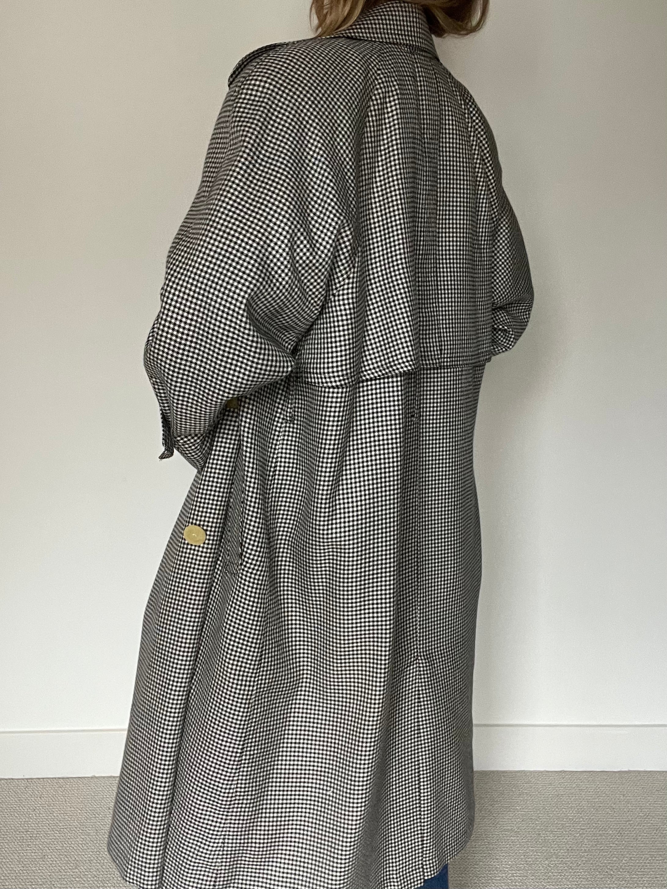 London Fog Trench Coat - pied de poule