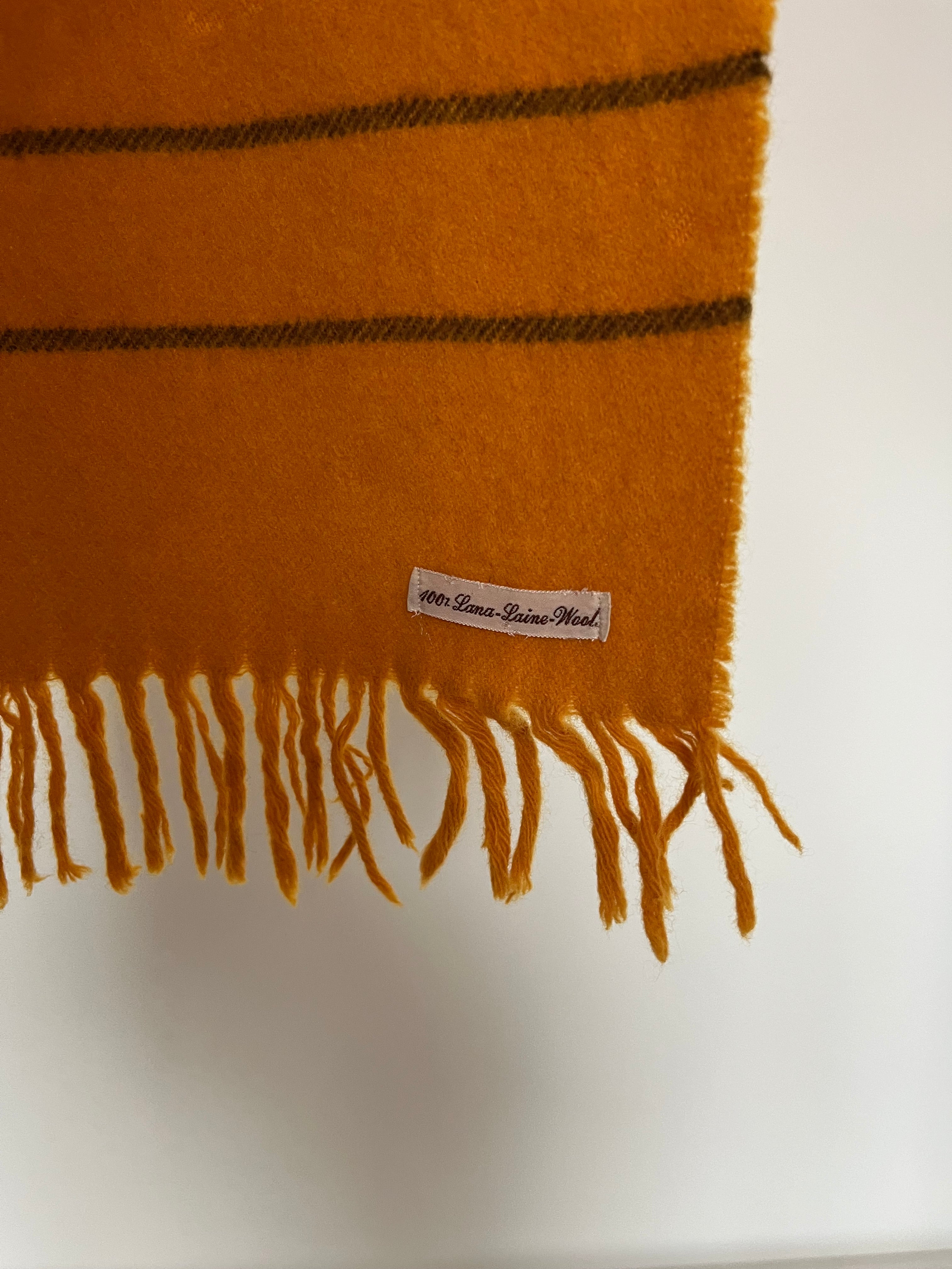 Super soft yellow scarf 100% wool