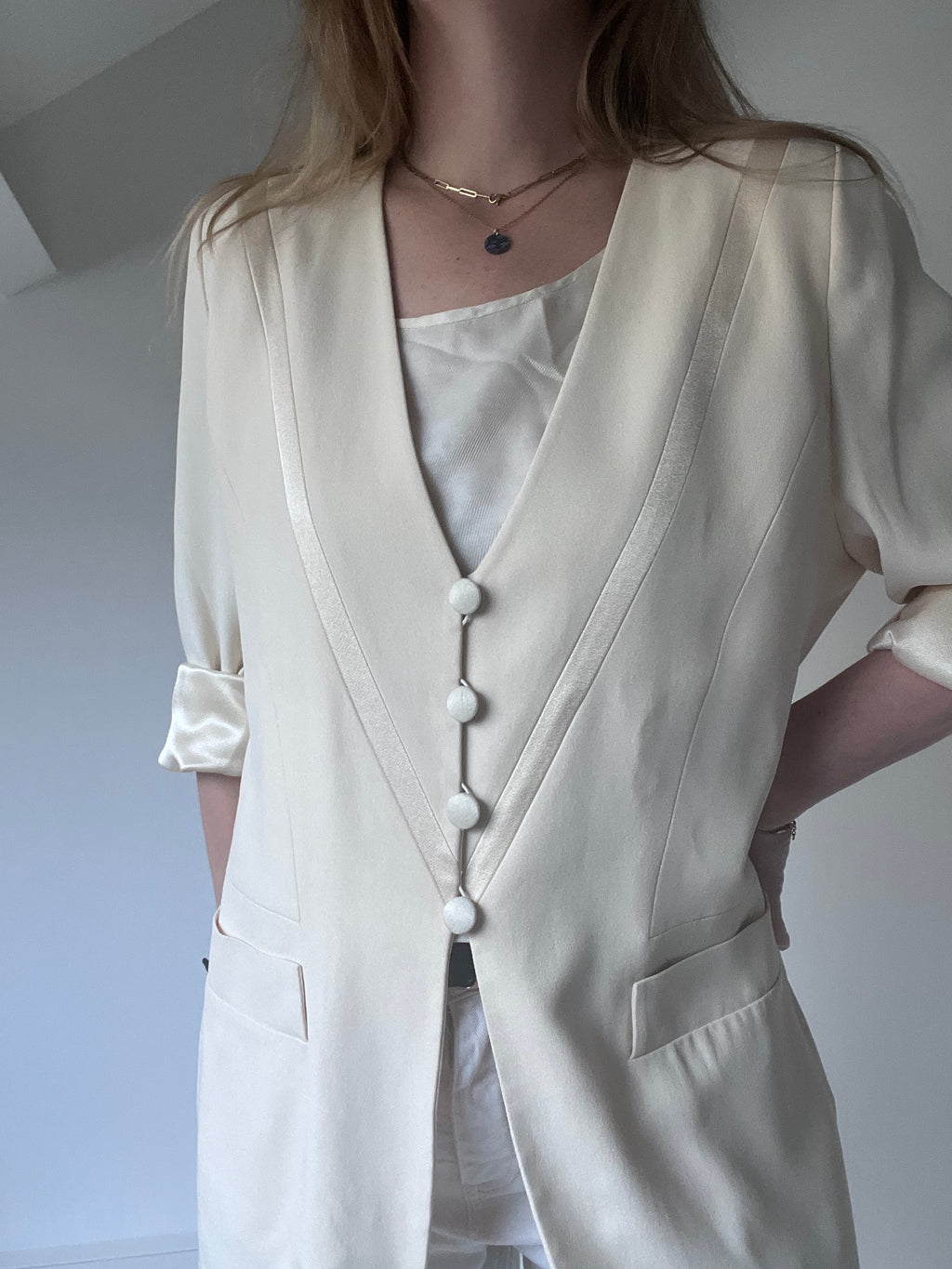 Stunning Sonia Rykiel blazer - ivory