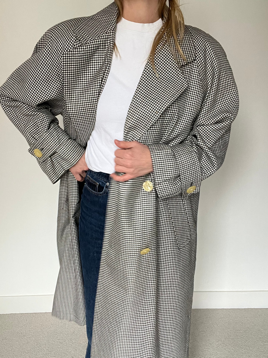 London Fog Trench Coat - pied de poule