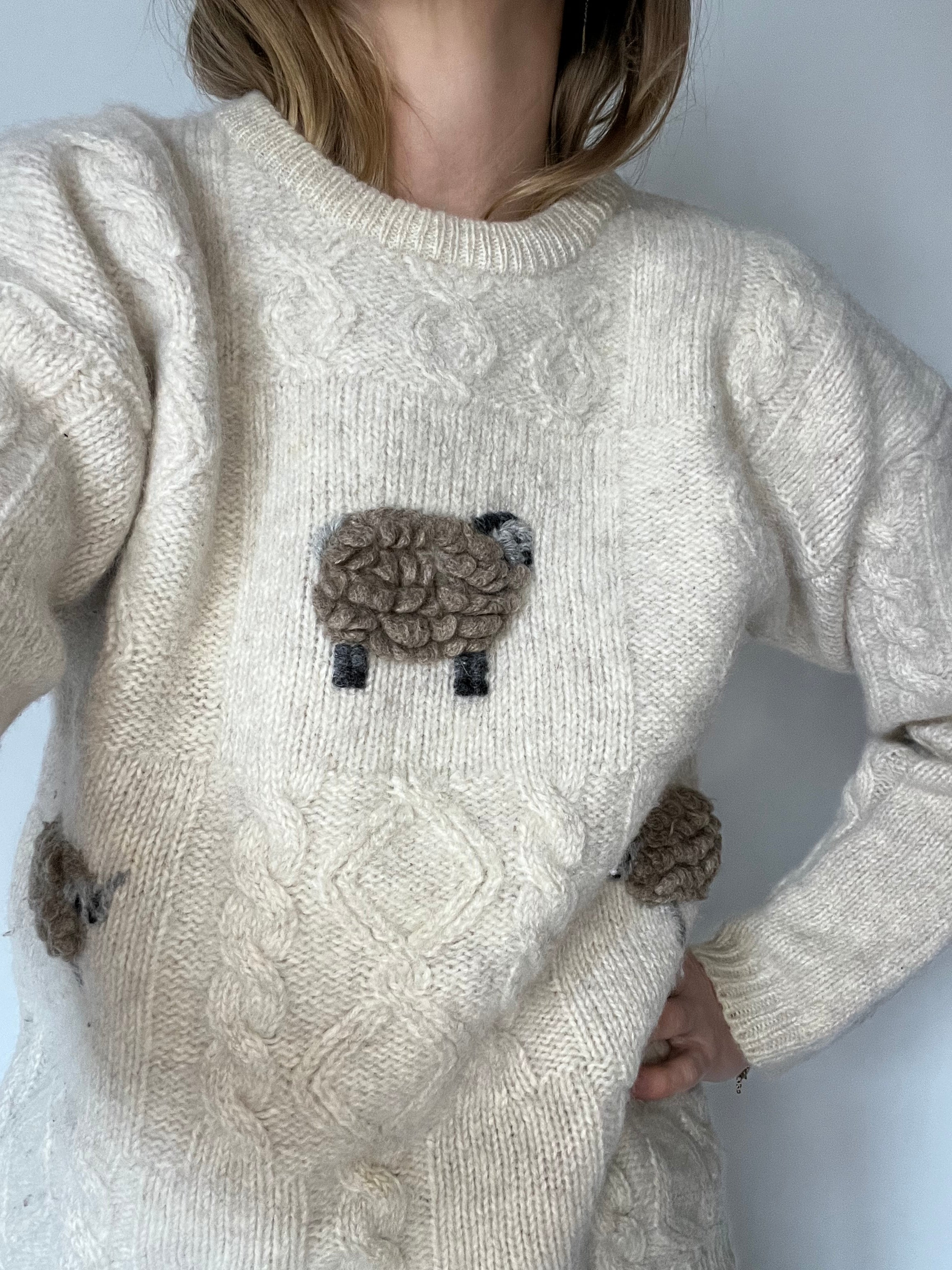 Sheep forever 100% wool sweater
