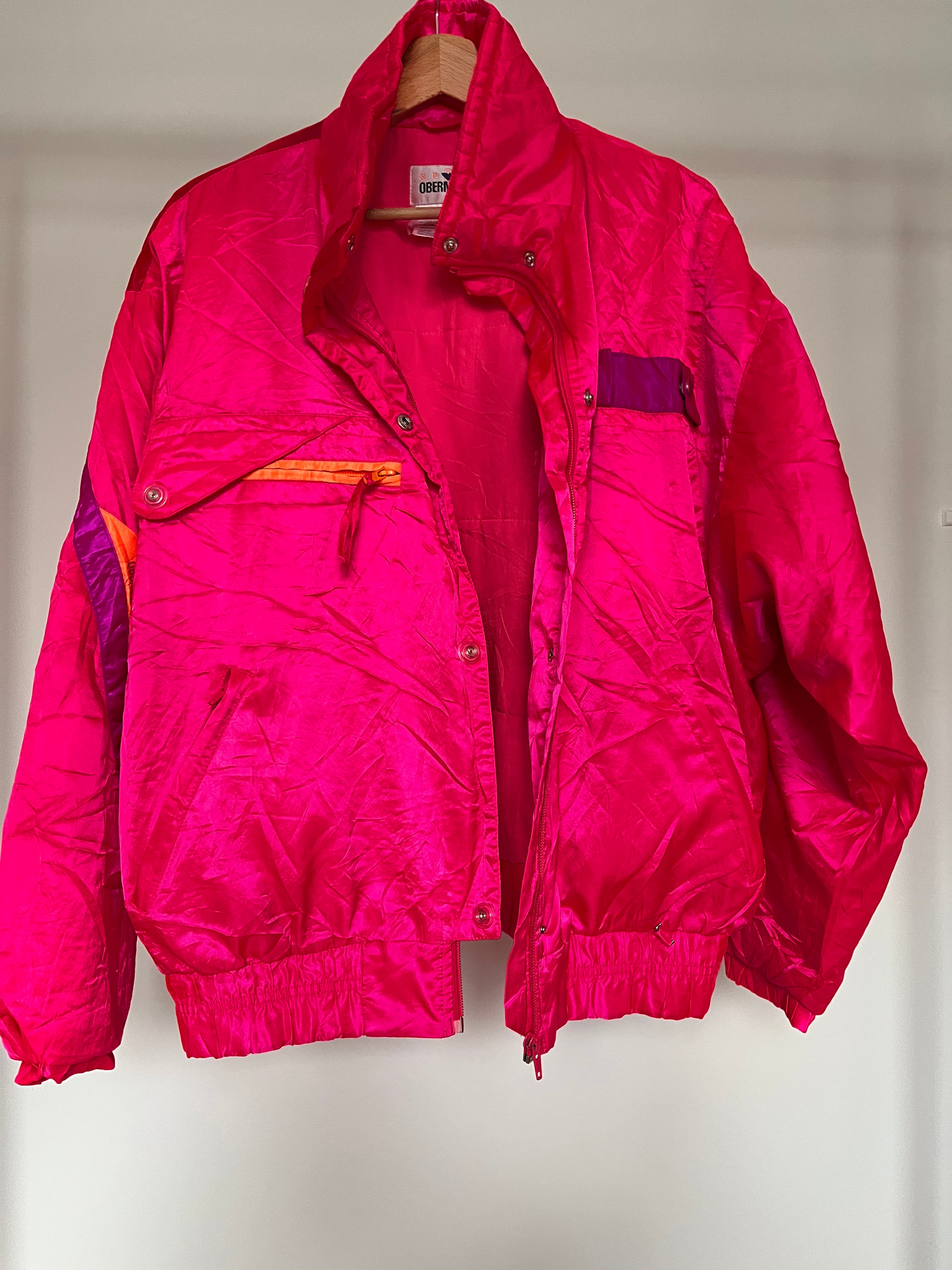 Crazy hot pink windbreaker