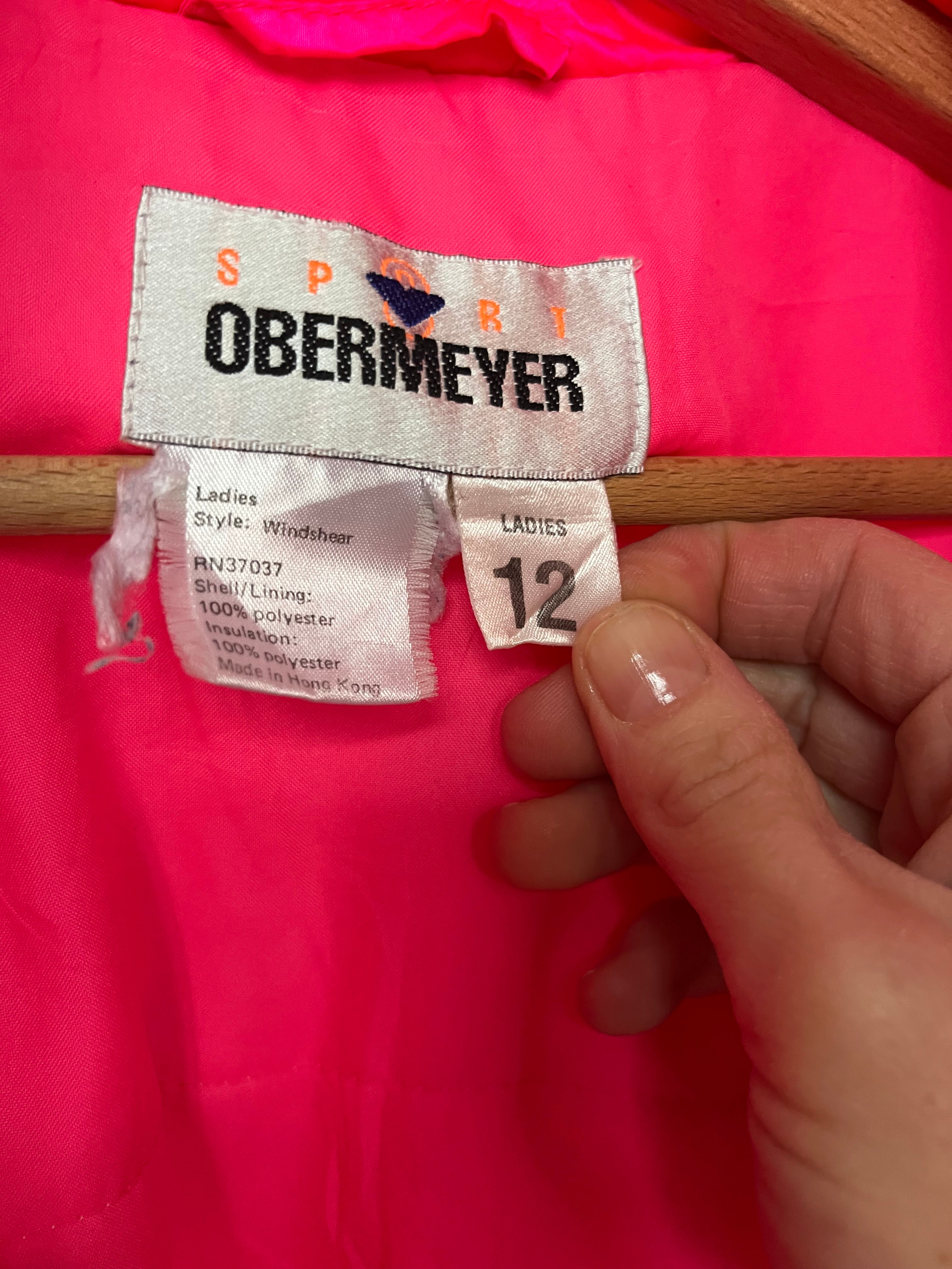 Crazy hot pink windbreaker