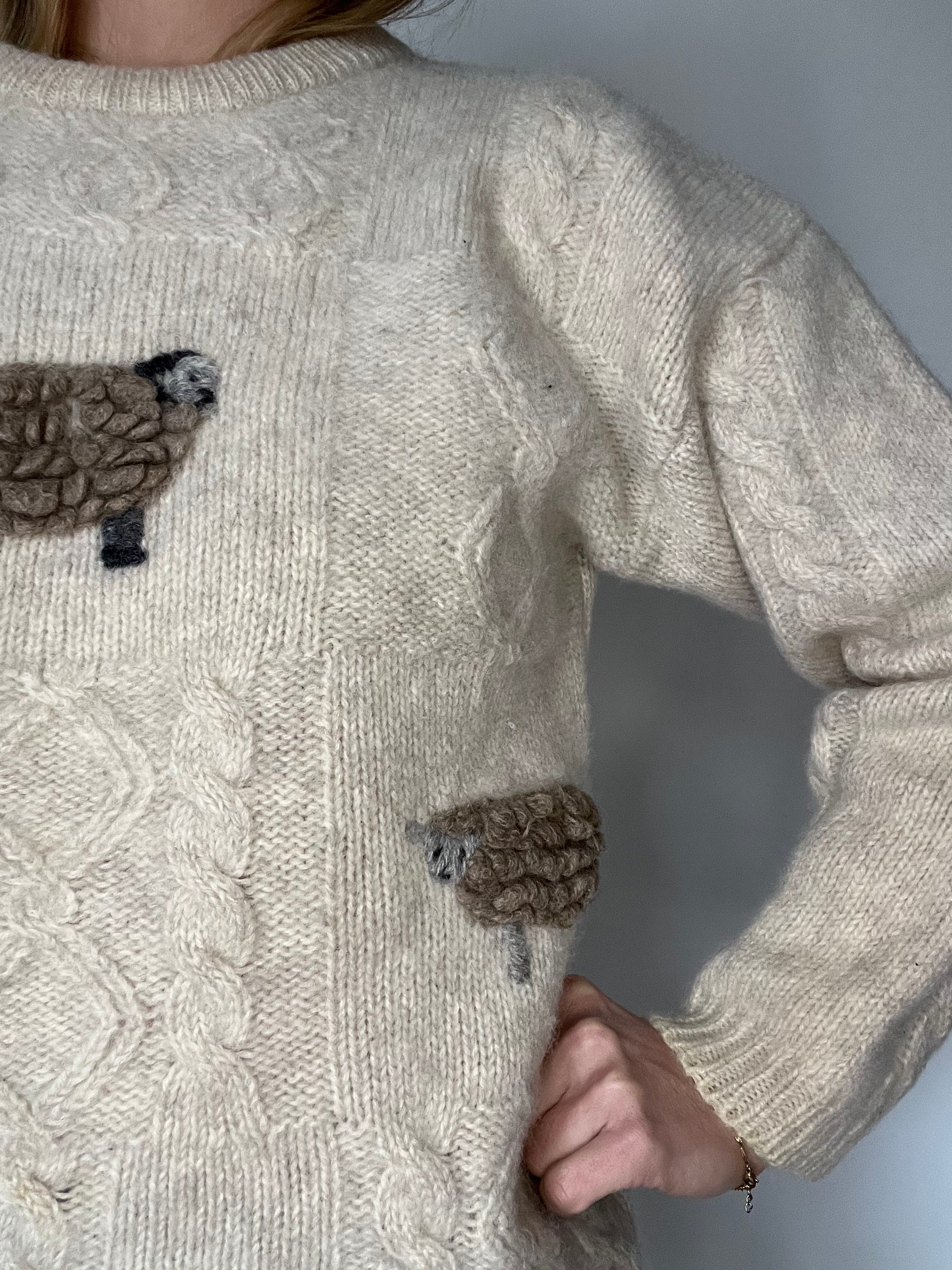 Sheep forever 100% wool sweater
