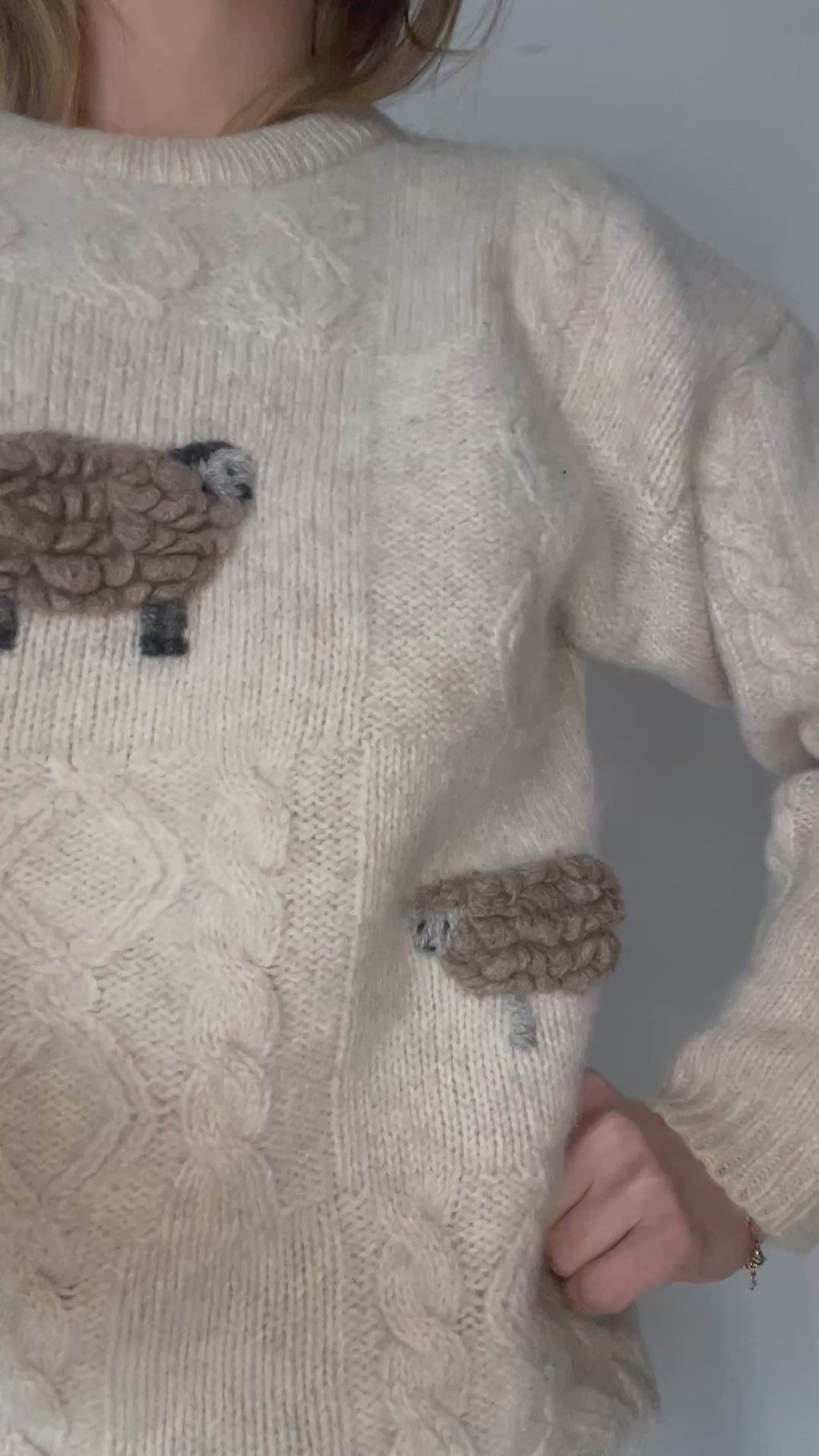 Sheep forever 100% wool sweater