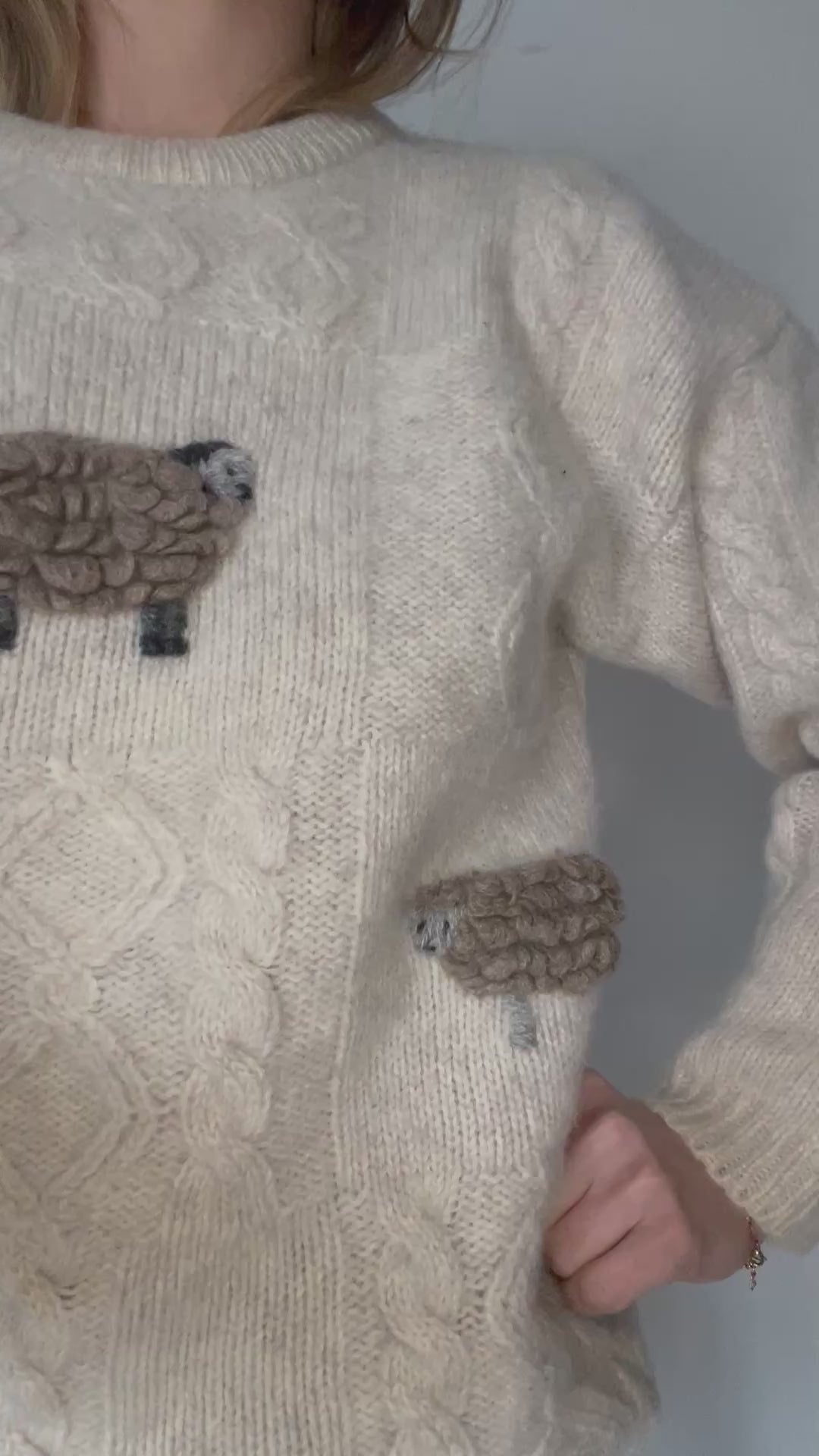 Sheep forever 100% wool sweater